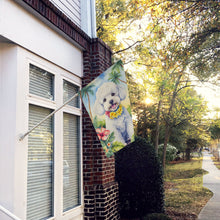 Load image into Gallery viewer, Bichon Frise Luau House Flag