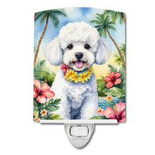 Load image into Gallery viewer, Bichon Frise Luau Ceramic Night Light