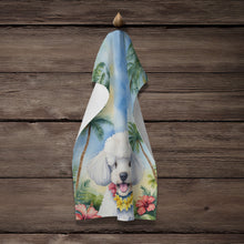 Load image into Gallery viewer, Bichon Frise Luau Kitchen Towel