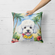Load image into Gallery viewer, Bichon Frise Luau Throw Pillow