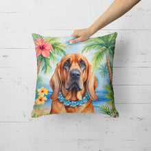 Load image into Gallery viewer, Bloodhound Luau Throw Pillow