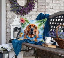 Load image into Gallery viewer, Bloodhound Luau Throw Pillow