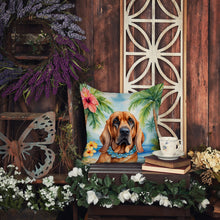 Load image into Gallery viewer, Bloodhound Luau Throw Pillow
