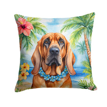 Load image into Gallery viewer, Bloodhound Luau Throw Pillow