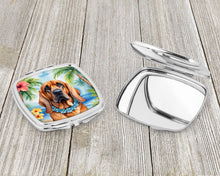 Load image into Gallery viewer, Bloodhound Luau Compact Mirror – Stylish Purse Mirror with Artistic Covers