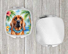 Load image into Gallery viewer, Bloodhound Luau Compact Mirror – Stylish Purse Mirror with Artistic Covers