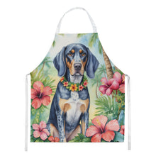 Load image into Gallery viewer, Bluetick Coonhound Luau Apron – Artist-Designed Kitchen, BBQ &amp; Craft Apron