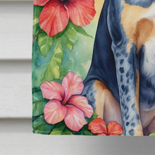 Load image into Gallery viewer, Bluetick Coonhound Luau House Flag