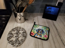 Load image into Gallery viewer, Bluetick Coonhound Luau Pot Holders - Set of 2 Decorative Kitchen Helpers | Made in the USA