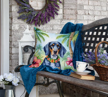 Load image into Gallery viewer, Bluetick Coonhound Luau Throw Pillow