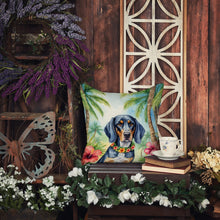 Load image into Gallery viewer, Bluetick Coonhound Luau Throw Pillow