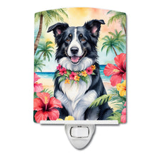 Load image into Gallery viewer, Border Collie Luau Ceramic Night Light