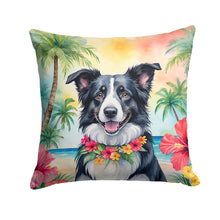 Load image into Gallery viewer, Border Collie Luau Throw Pillow