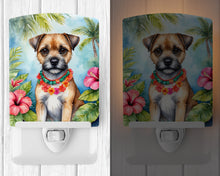 Load image into Gallery viewer, Border Terrier Luau Ceramic Night Light