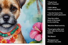 Load image into Gallery viewer, Border Terrier Luau Kitchen Towel