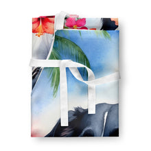 Load image into Gallery viewer, Borzoi Luau Apron – Artist-Designed Kitchen, BBQ &amp; Craft Apron