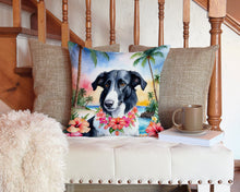 Load image into Gallery viewer, Borzoi Luau Throw Pillow - 14x14 Decorative Pillow – Art for Your Home &amp; Patio