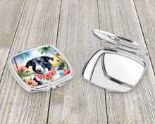 Load image into Gallery viewer, Borzoi Luau Compact Mirror – Stylish Purse Mirror with Artistic Covers