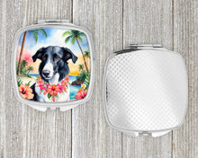 Load image into Gallery viewer, Borzoi Luau Compact Mirror – Stylish Purse Mirror with Artistic Covers