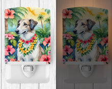 Load image into Gallery viewer, Borzoi Luau Ceramic Night Light