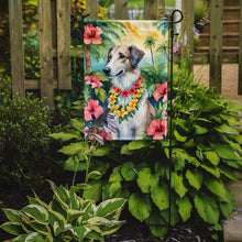 Load image into Gallery viewer, Borzoi Luau Garden Flag – Tropical Dog Decor with Hibiscus &amp; Palm Leaves