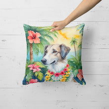 Load image into Gallery viewer, Borzoi Luau Throw Pillow