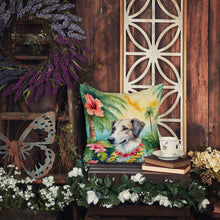 Load image into Gallery viewer, Borzoi Luau Throw Pillow