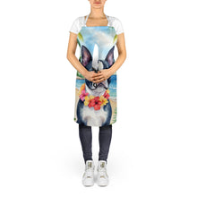 Load image into Gallery viewer, Boston Terrier Luau Apron – Artist-Designed Kitchen, BBQ &amp; Craft Apron