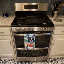Load image into Gallery viewer, Boston Terrier Luau Kitchen Towel