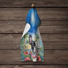 Load image into Gallery viewer, Boston Terrier Luau Kitchen Towel