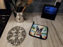 Load image into Gallery viewer, Boston Terrier Luau Pot Holders - Set of 2 Decorative Kitchen Helpers | Made in the USA