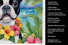 Load image into Gallery viewer, Boston Terrier Luau Kitchen Towel