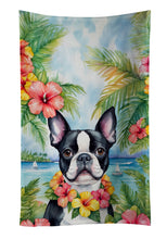 Load image into Gallery viewer, Boston Terrier Luau Kitchen Towel