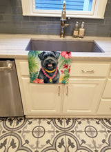 Load image into Gallery viewer, Bouvier des Flandres Luau Kitchen Towel