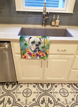 Load image into Gallery viewer, White Boxer Luau Kitchen Towel