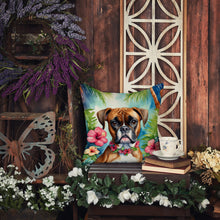 Load image into Gallery viewer, Boxer Luau Throw Pillow - 14x14 Decorative Pillow – Art for Your Home &amp; Patio