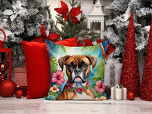Load image into Gallery viewer, Boxer Luau Throw Pillow - 14x14 Decorative Pillow – Art for Your Home &amp; Patio