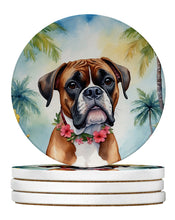 Load image into Gallery viewer, Boxer Luau Large Sandstone Coasters Pack of 4