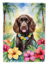 Load image into Gallery viewer, Boykin Spaniel Luau House Flag