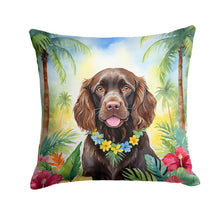 Load image into Gallery viewer, Boykin Spaniel Luau Throw Pillow