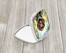 Load image into Gallery viewer, Boykin Spaniel Luau Compact Mirror – Stylish Purse Mirror with Artistic Covers