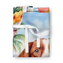 Load image into Gallery viewer, Brittany Spaniel Luau Apron – Artist-Designed Kitchen, BBQ &amp; Craft Apron