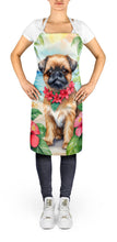 Load image into Gallery viewer, Brussels Griffon Luau Apron – Artist-Designed Kitchen, BBQ &amp; Craft Apron