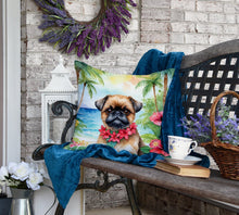 Load image into Gallery viewer, Brussels Griffon Luau Throw Pillow