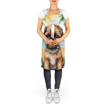 Load image into Gallery viewer, Brussels Griffon Luau Apron – Artist-Designed Kitchen, BBQ &amp; Craft Apron