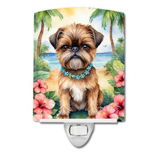 Load image into Gallery viewer, Brussels Griffon Luau Ceramic Night Light