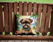 Load image into Gallery viewer, Brussels Griffon Luau Throw Pillow - 14x14 Decorative Pillow – Art for Your Home &amp; Patio