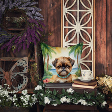Load image into Gallery viewer, Brussels Griffon Luau Throw Pillow - 14x14 Decorative Pillow – Art for Your Home &amp; Patio