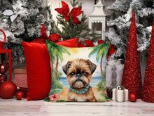 Load image into Gallery viewer, Brussels Griffon Luau Throw Pillow - 14x14 Decorative Pillow – Art for Your Home &amp; Patio