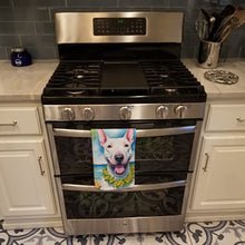 Load image into Gallery viewer, Bull Terrier Luau Kitchen Towel